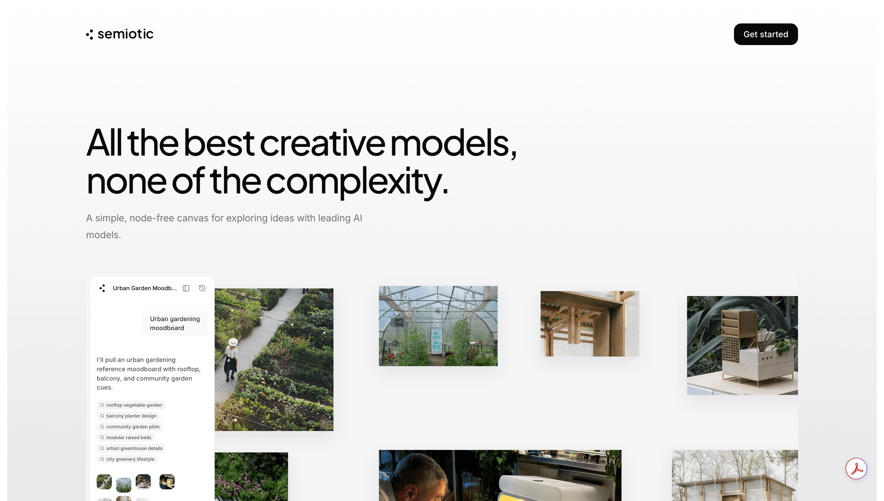 semiotic landing page